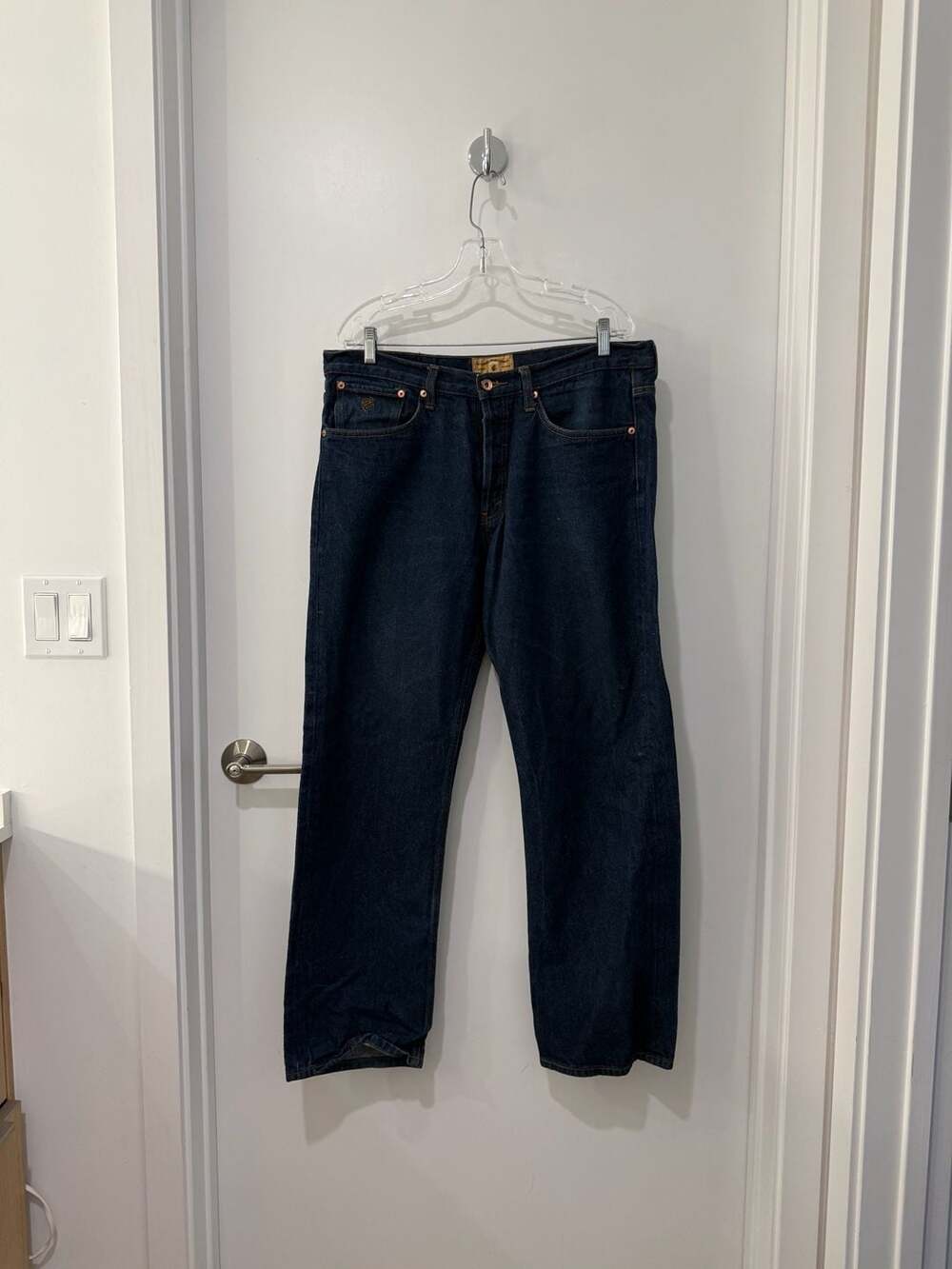 Rocawear Denim Co. World Standard Dark Wash Straight Leg Jeans Size 36x32